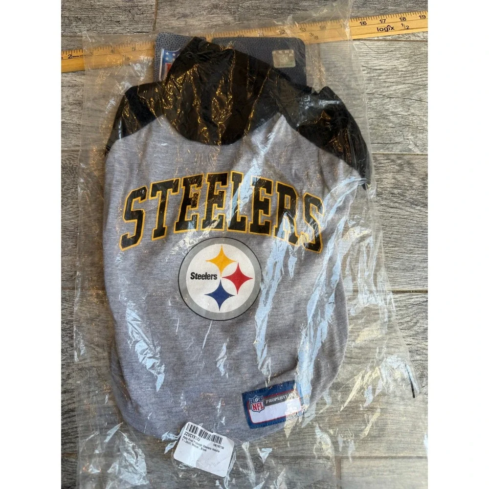 Pets First Pittsburgh Steelers Pet Hoodie Medium Halloween Costume NFL Dog Shirt